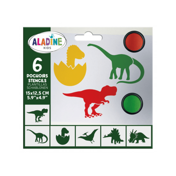 Aladine Stencils Dinosaurussen