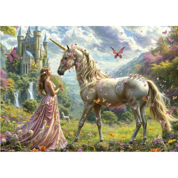 Educa Puzzel 500st Unicorns en Vlinders