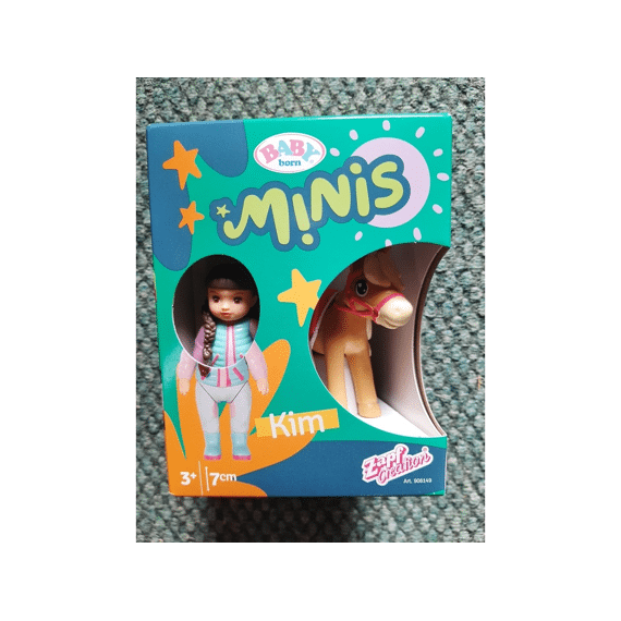 906149 Baby Born Minis Popje Kim met pony