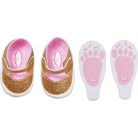 Baby Annabell Schoenen Goud + Zooltjes 43cm