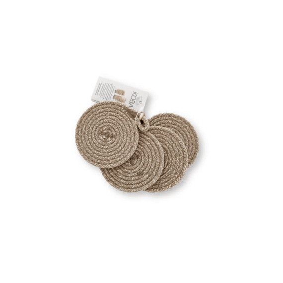 Koba Glasonderzetter 10cm 4stuks Uni Boho Melé