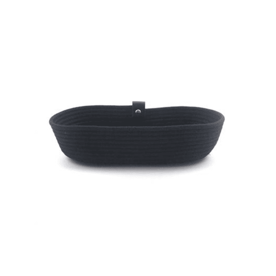 Koba Mand Ovaal 23x12x5cm Black Rope