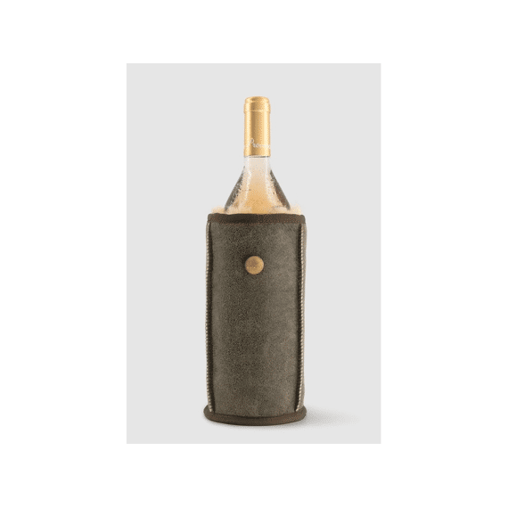 Kywie Wine Wijnkoeler met Schapenwol Vintage Brown