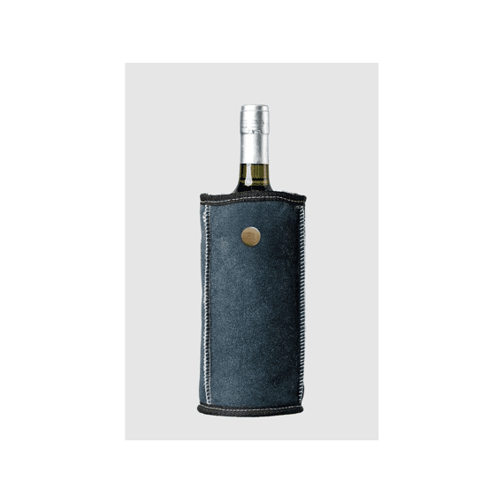 Kywie Wine Wijnkoeler met Schapenwol Denim Suede