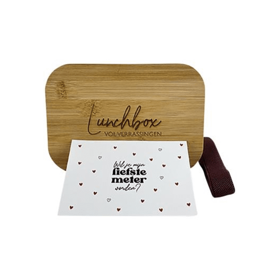 Minimou Lunchbox Gegraveerd Wil je mijn meter worden?