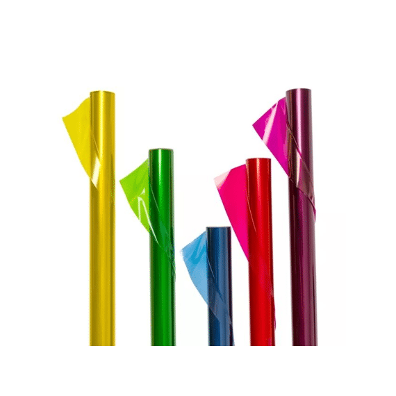 Inpakpapier Folie Gekleurd 2mx70cm Assortiment Prijs Per Stuk