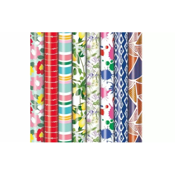 Rol kadopap.Premium Classic 2mx70cm Assortiment Prijs Per Stuk