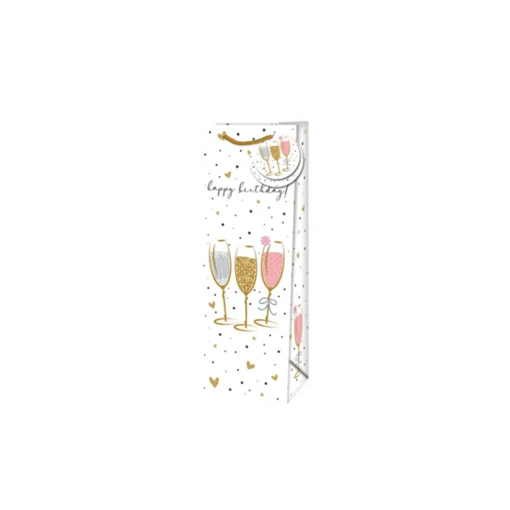 Giftbag Happy Birthday Bottle