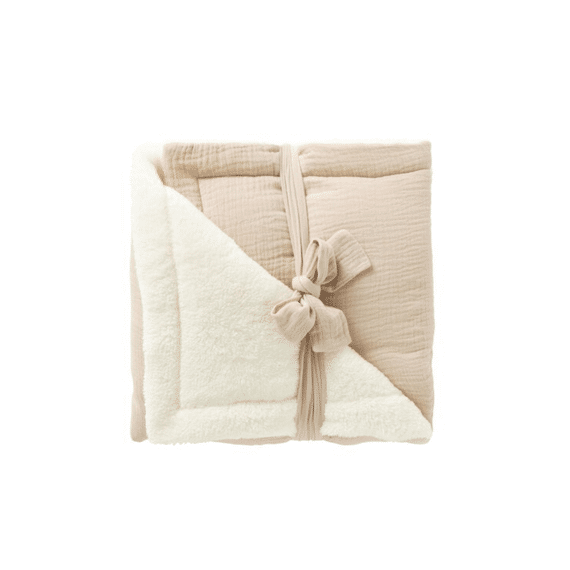 BB & Co Deken Wieg 70x100cm Biscuit