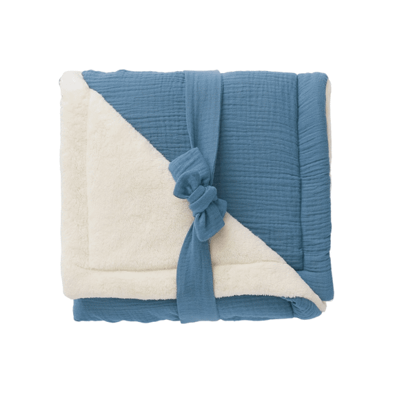 BB & Co Deken Wieg 70x100cm Pierre Blue