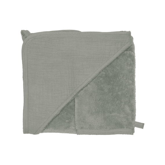 BB & Co Badcape Rayé Vert de Gris