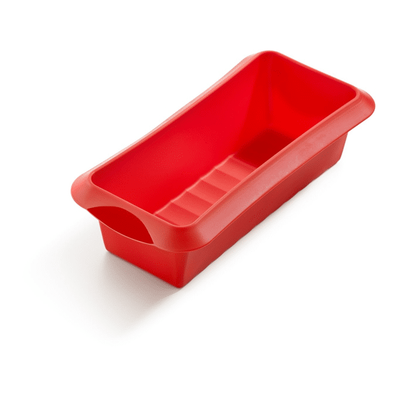 Lekué Cakevorm Rechthoekig Silicone Rood 24x10x6,8cm