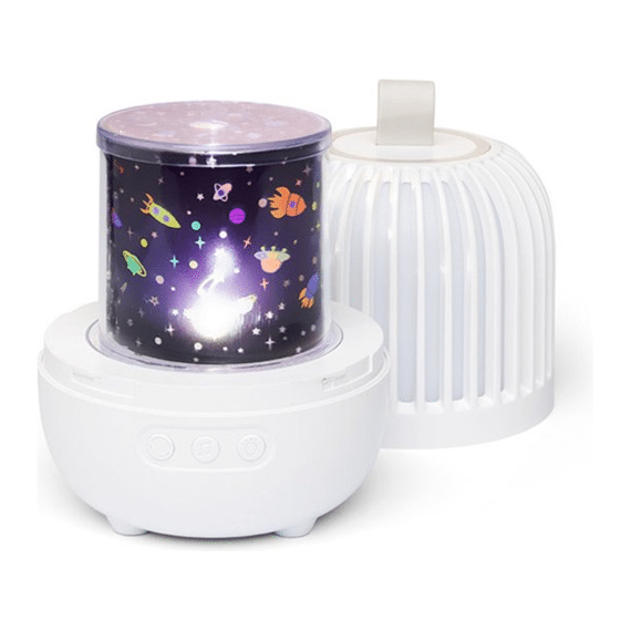 Little L. Nachtlampje met Afstandsbediening Projector Lumi