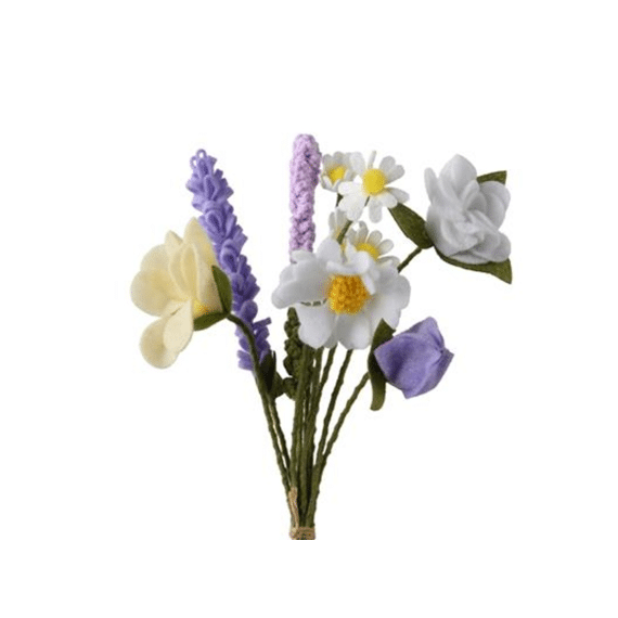 Decoratie Bloemenset Polyester 46cm