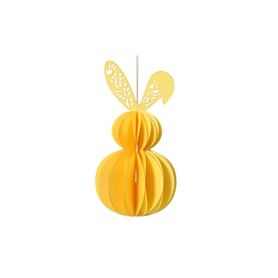 Decoratie Konijn Papier 12cm
