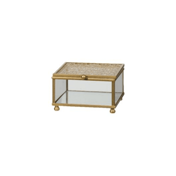Decoratieve Doos S Glas Goud