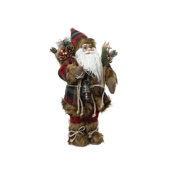 Kerst Decoratie Figuur Kerstman 30cm Kerstrood
