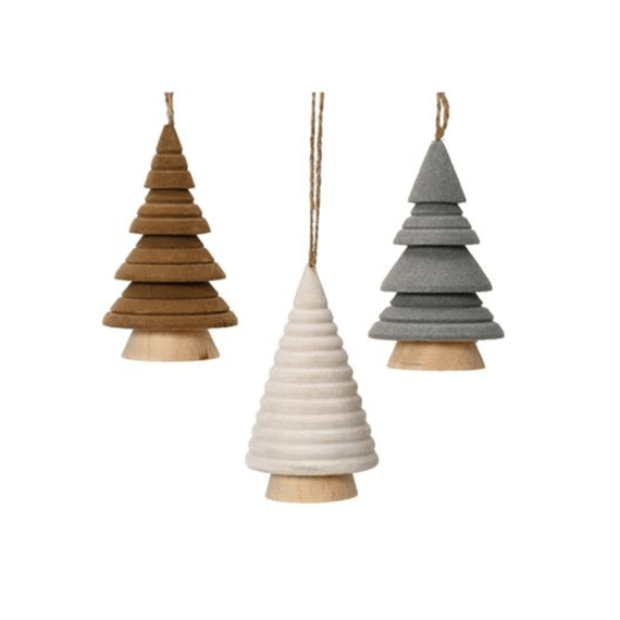 Kerst Deoratie Hanger Boom Assortiment Prijs Per Stuk