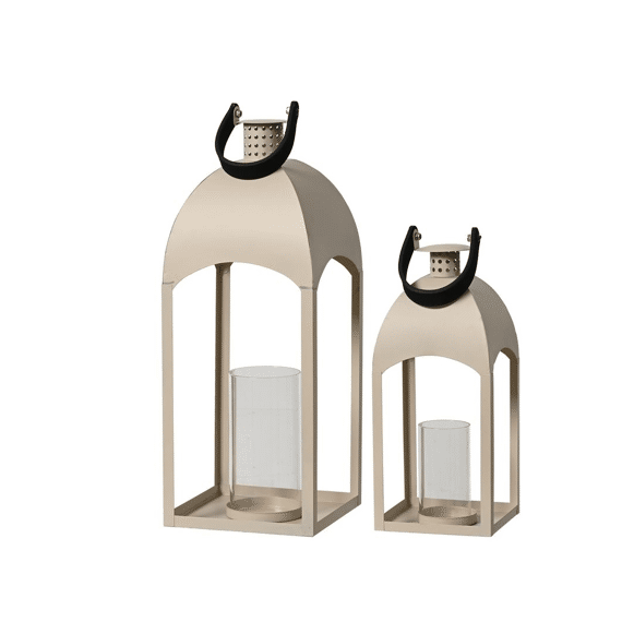 Kerst Lantaarn Set 2st Ijzer Zand