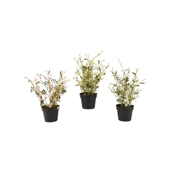 Kunstplant Mini Blossom In Pot 25cm Assortiment Prijs Per Stuk