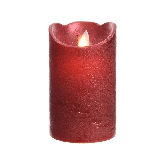 Led Waving Kaars 12,5cm Kerstrood