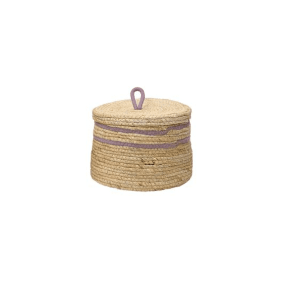 Mand Met Deksel Zeegras Medium 21x17cm