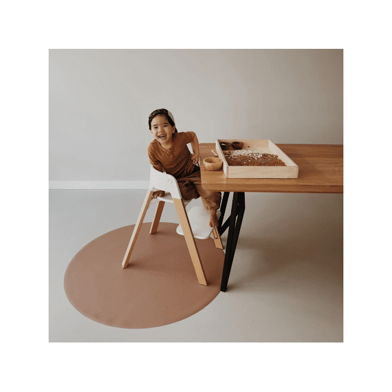 Eeveve Knoei en speelmat Rond 110cm Cappuccino