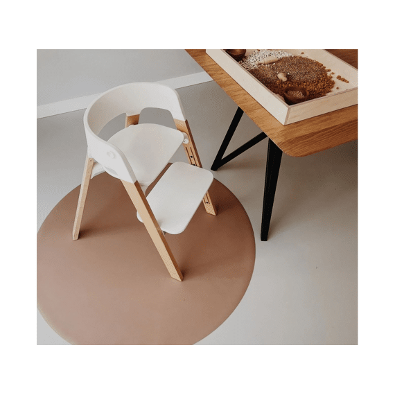 Eeveve Knoei en speelmat Rond 110cm Cappuccino