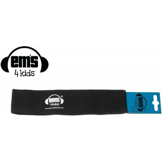 Ems 4 Bubs Gehoorbeschermers Baby White With Band Black Uni
