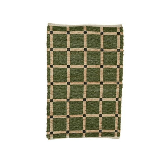 Tapijt Jute Groen 90x60cm