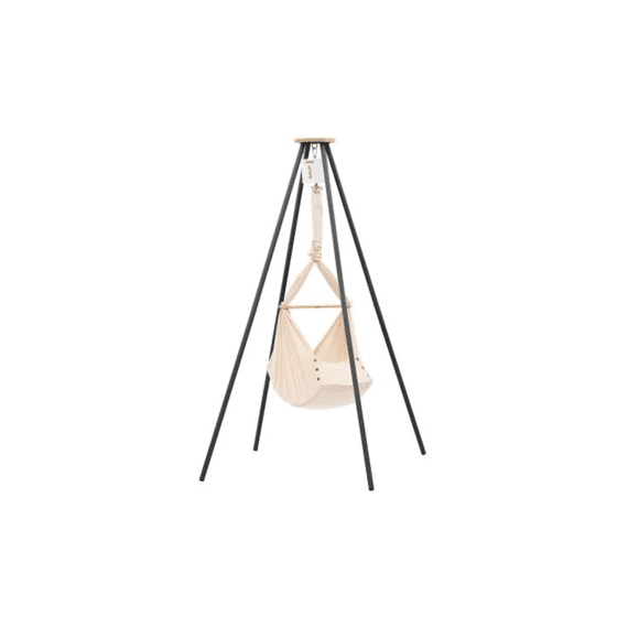 Nonomo Motor Wit + Hangmat Amandel + Tipi-standaard Antraciet