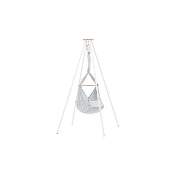 Nonomo Motor Wit + Hangmat Steengrijs + Tipi-standaard Wit
