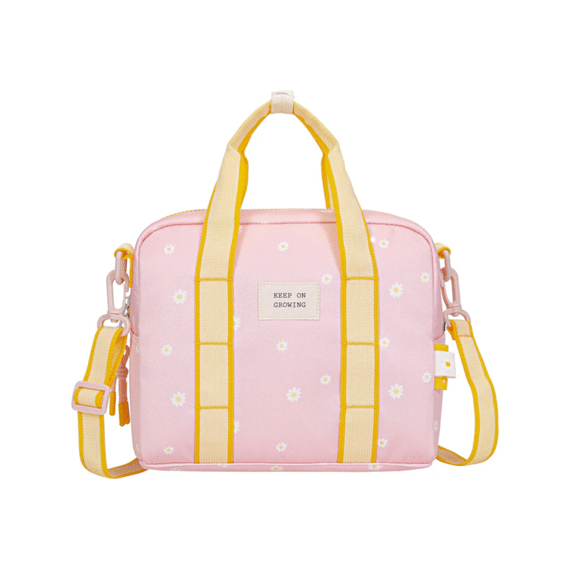 Daisy Lunchbag Keep on growing pink