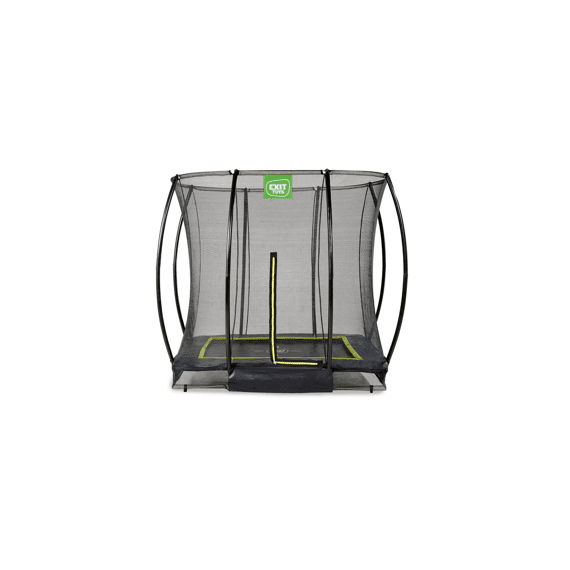 ExitTrampoline Silhouette Rechth Ingroud 153x214cm met veiligheidsnet