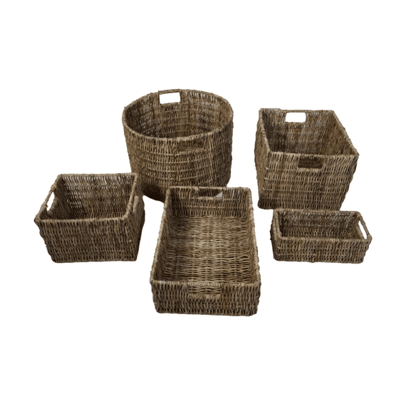 Opbergmand Bananenblad 43x30x15cm