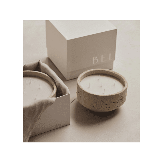 Bellume Indoorcandle Barro Charcoal Medium Cedrus Libani