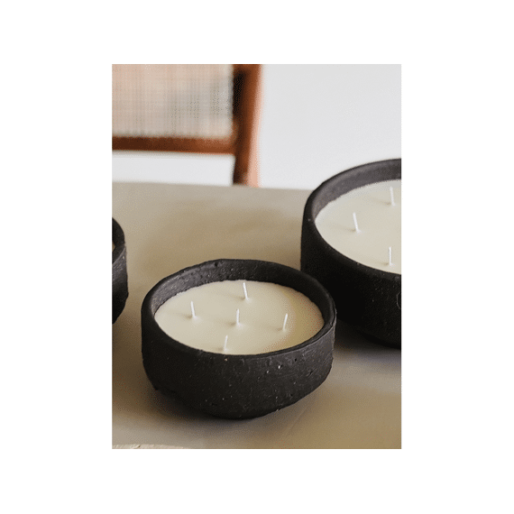 Bellume Outdoorcandle Barro Charcoal Medium Scentless