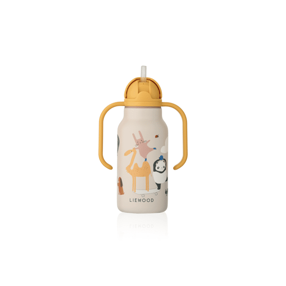 Liewood Drinkfles Kimmie 250ml Around the World Sandy