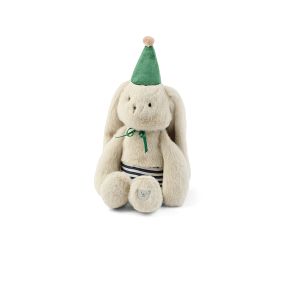 Liewood Toys Celebration Teddy Bertrand Rabbit Mist/ Blue Stripe Mix
