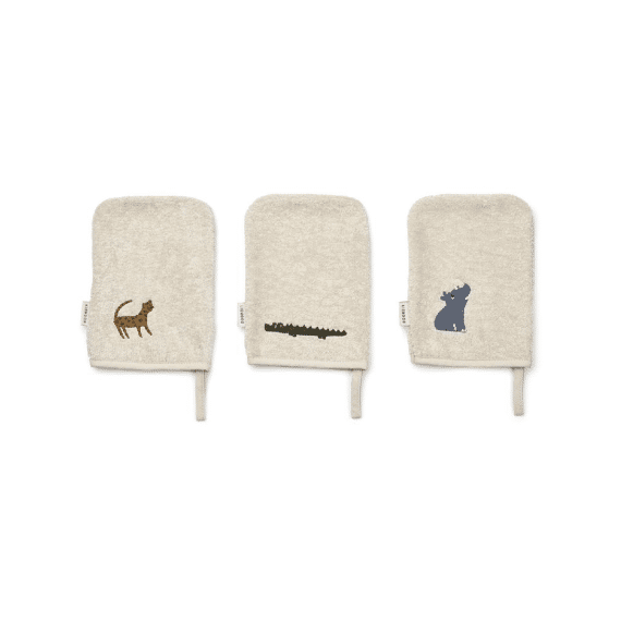 Liewood Washandjes Francisco 3st All Together Sandy