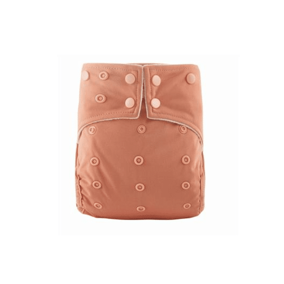 SmartAss Wasbare Luiers All-In-One Incl. Inlegger Terracotta StayDry Fleece Greyblack