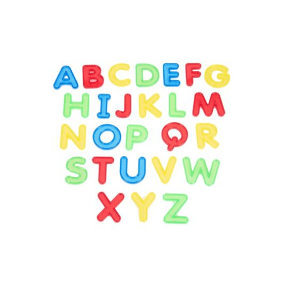 Tickit Transparant Gekleurde Letters 26stuks