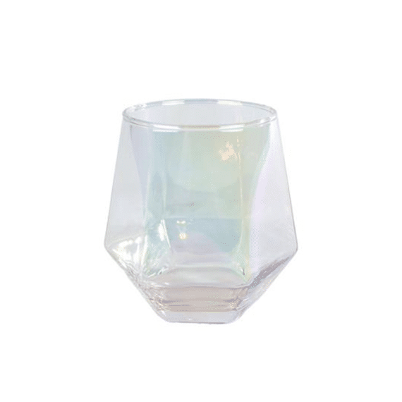 Theelichthouder Neeltje Pearl Glas 9x9x9,5cm