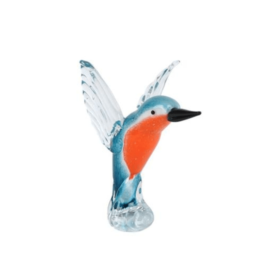Sculptuur Kolibri Glas 16x15x20cm
