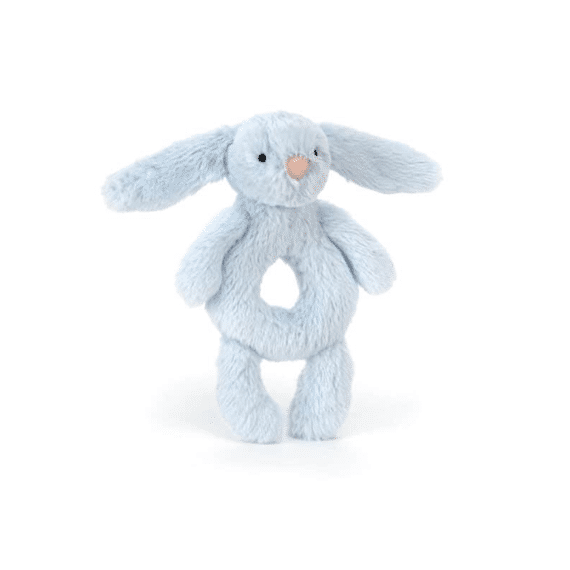 Jellycat Bashful Bunny Ring Rattle Blue