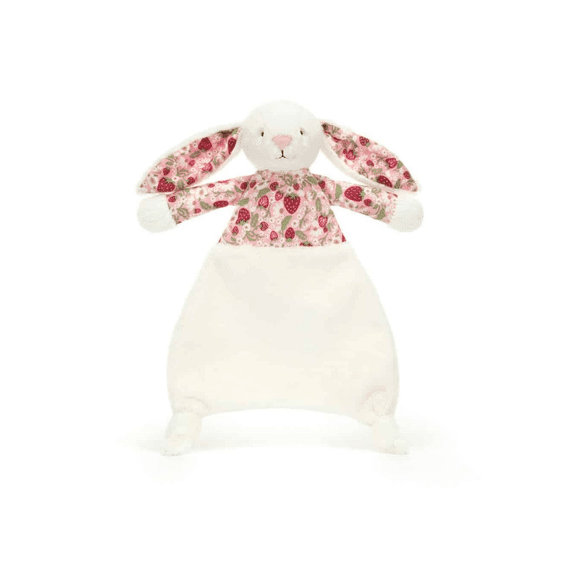 Jellycat Blossom Cream Bunny ''Berry'' Comforter 27 x 20 x 7 cm
