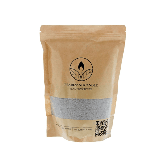 Marco Parelzand Kaars 400gr incl. 4 wieken Grijs