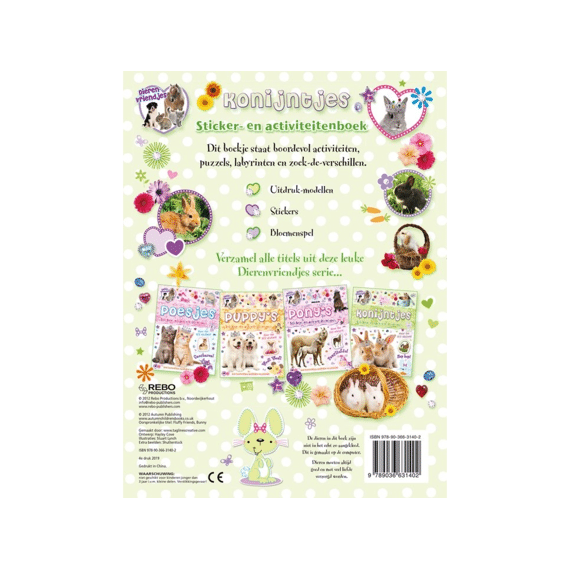 Stickerboek Dierenvriendjes Konijntjes