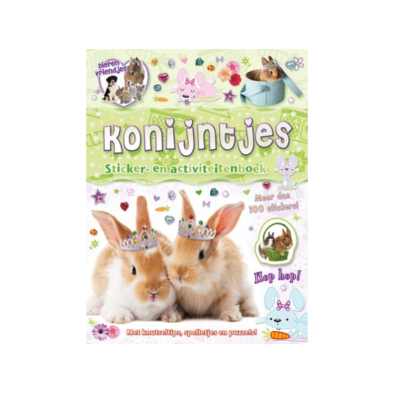 Stickerboek Dierenvriendjes Konijntjes