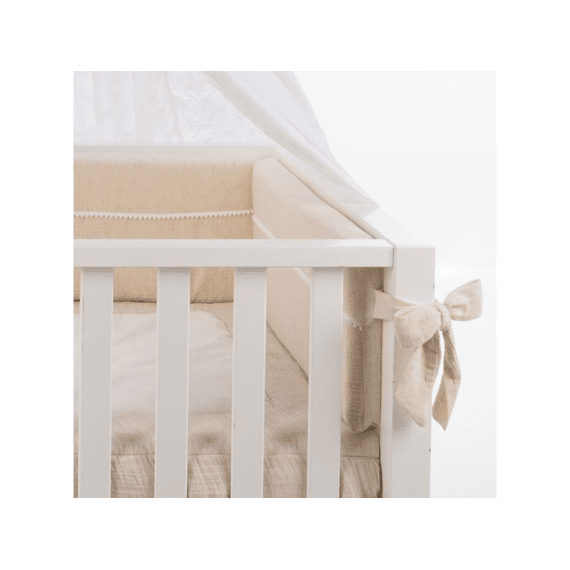 Maison Naline Deken Wieg 65x95cm Linnen Melange Teddy